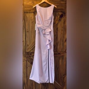 Lavender Ruffled Gown for Formal Events